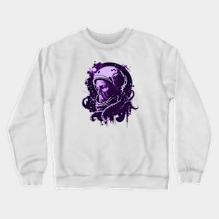 Astronaut Octopus Purple Crewneck Sweatshirt